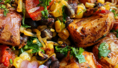 Loaded Potato Taco Bowl Meal Prep-closeup