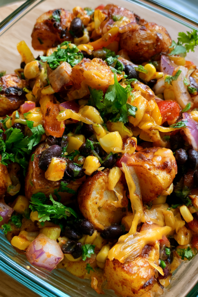 Loaded Potato Taco Bowl Meal Prep-lunch container