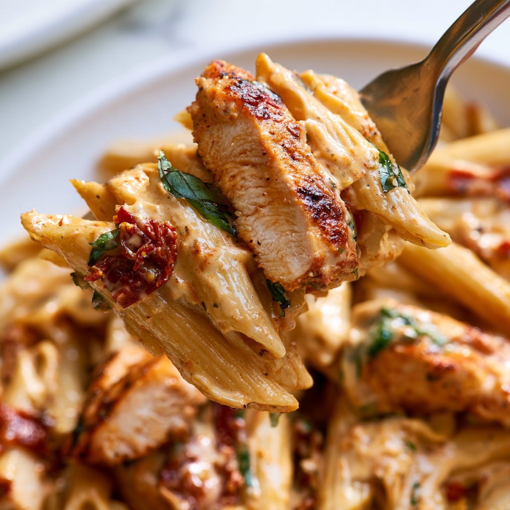 Marry Me Chicken Pasta Recipe-closeup