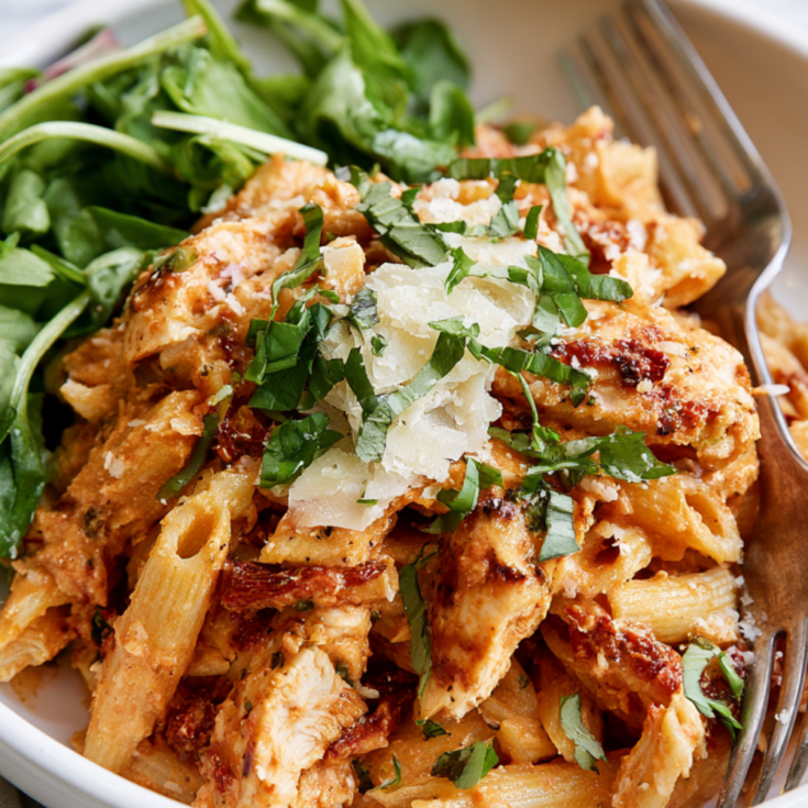 Marry Me Chicken Pasta Recipe-plated