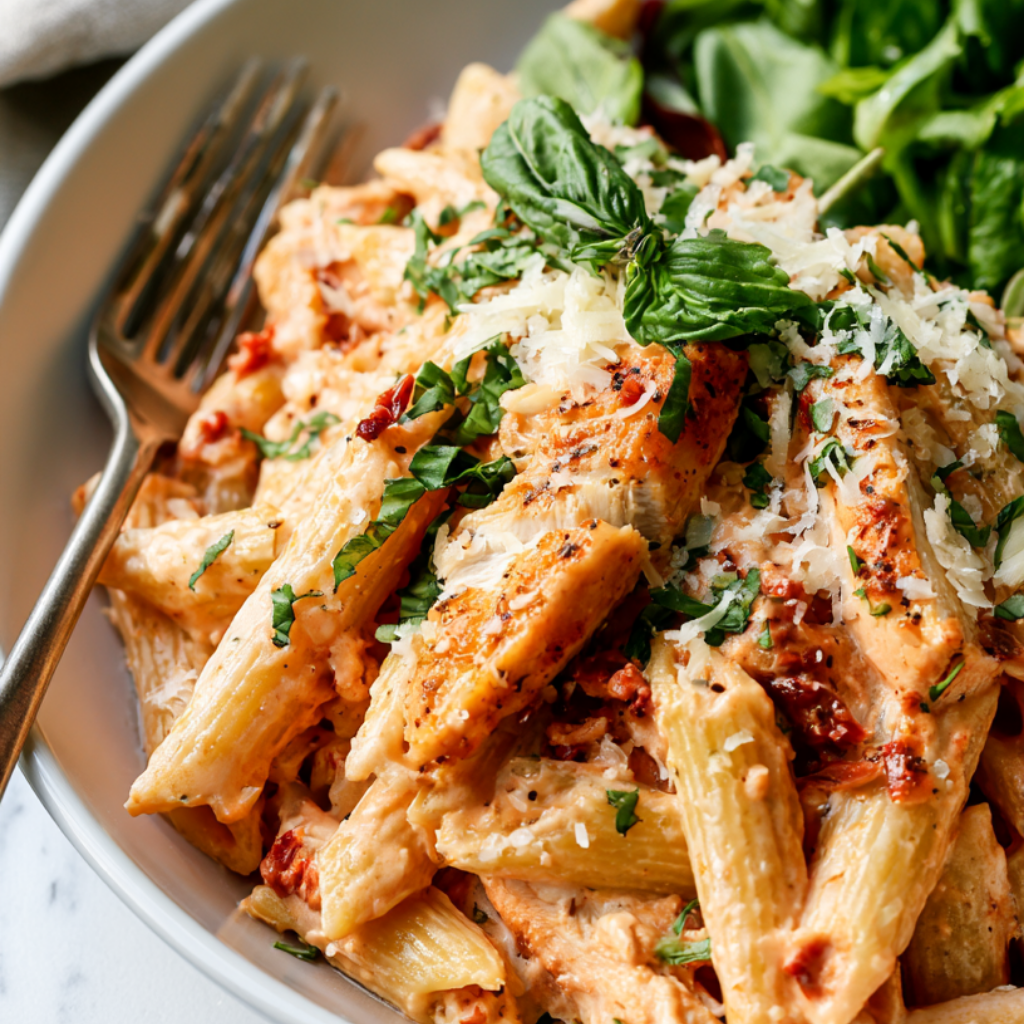 Marry Me Chicken Pasta Recipe-plated