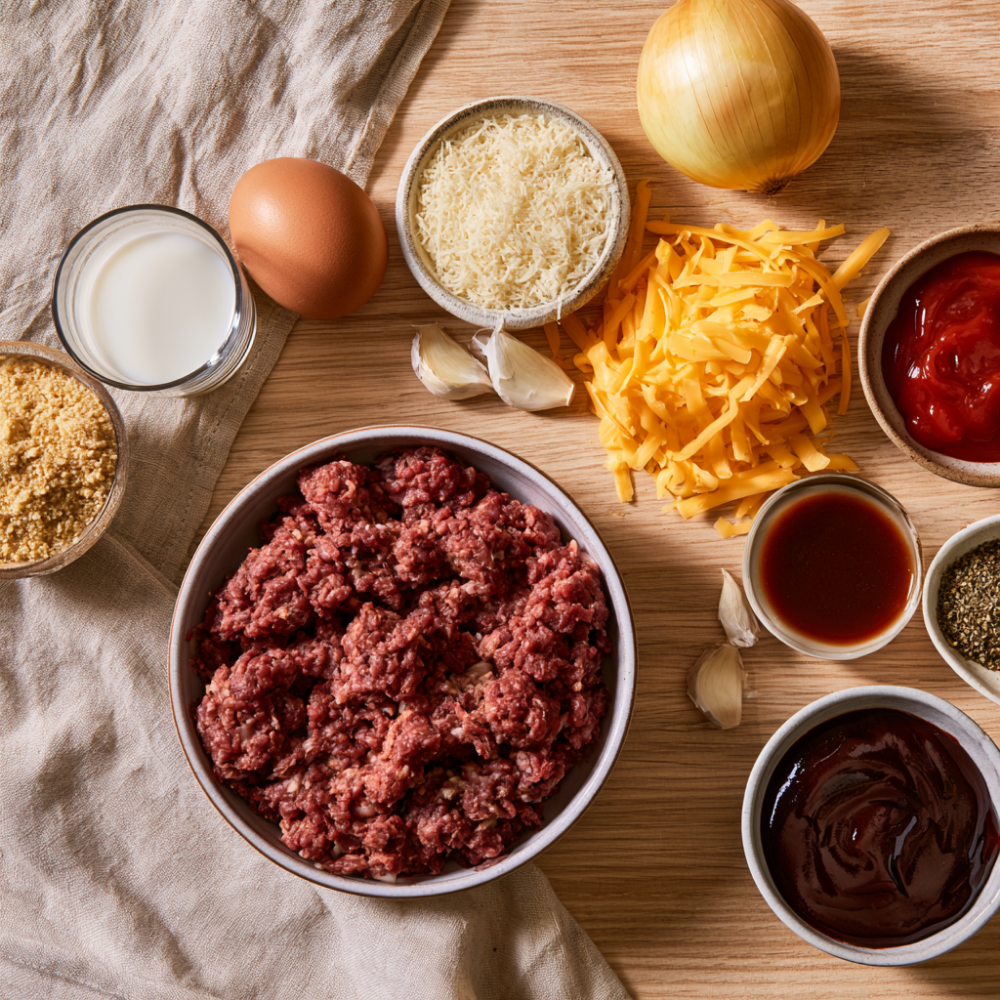 Meatloaf Muffins Recipe-ingredients