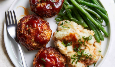 Meatloaf Muffins Recipe-with sides