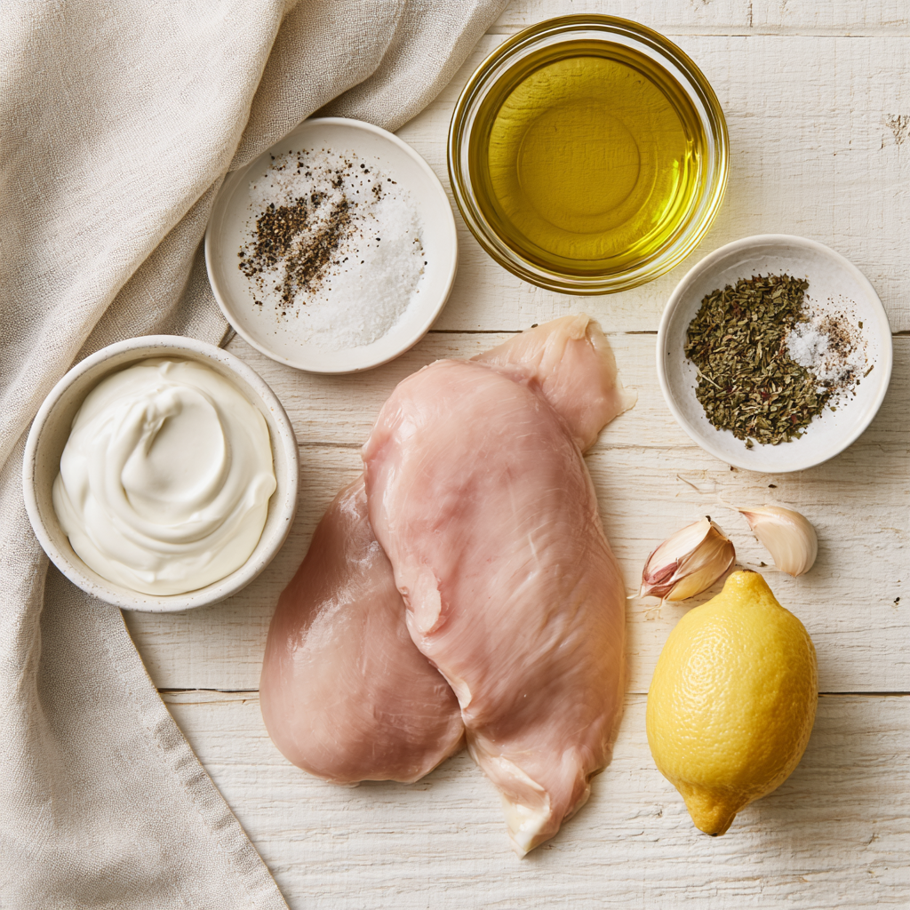 Mediterranean Chicken Breast-ingredients