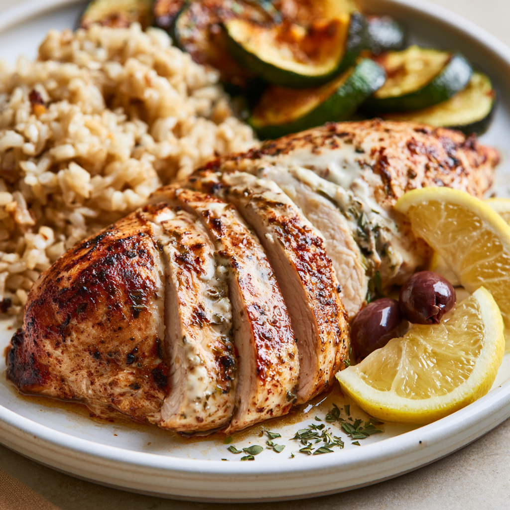Mediterranean Chicken Breast-plated
