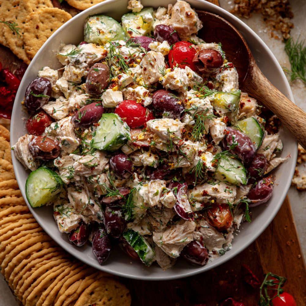 Mediterranean Chicken Salad-serving suggestions