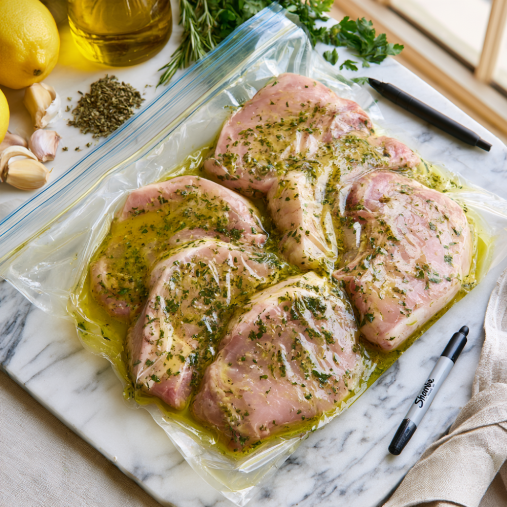 Mediterranean Lemon-Herb Garlic Marinade Bag
