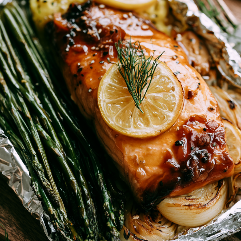 Miso Glazed Salmon Meal Prep Bowl-miso glazed salmon