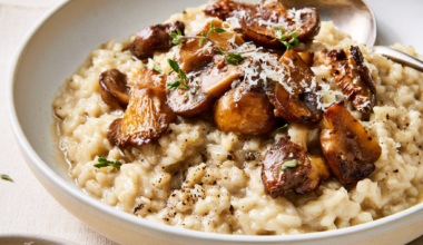 Mushroom Risotto-Served