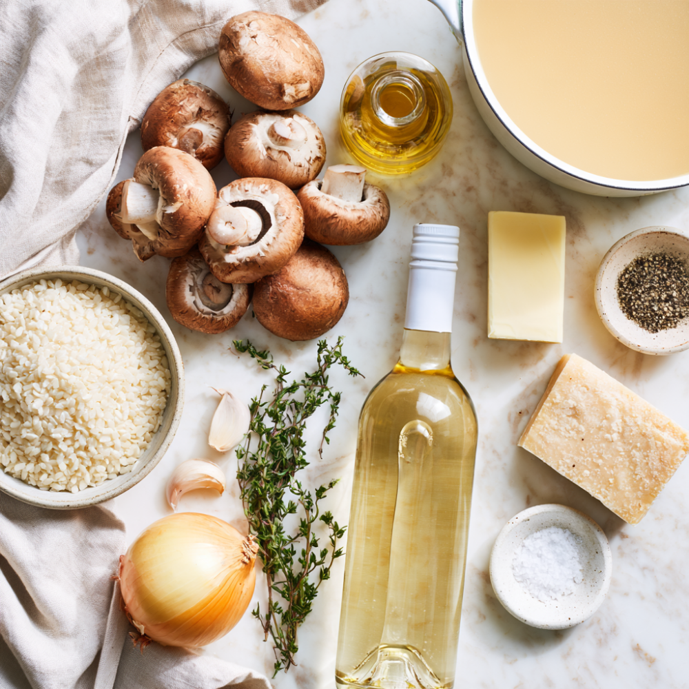 Mushroom Risotto-ingredients