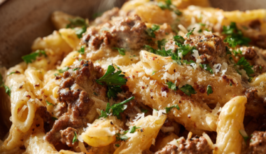One-Pot Creamy Beef & Garlic Butter Pasta