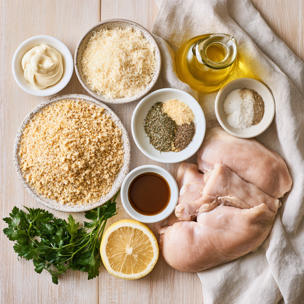 Parmesan Crusted Chicken Recipe-ingredients