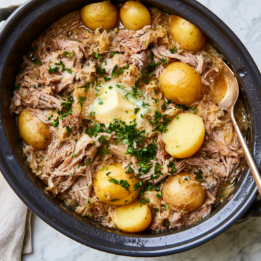 Pork and Sauerkraut Crockpot Recipe