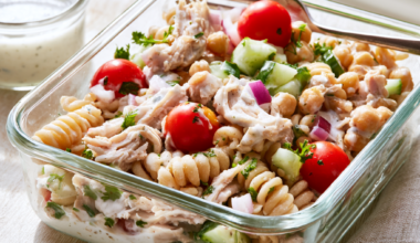 Protein Pasta Salad-with dressing