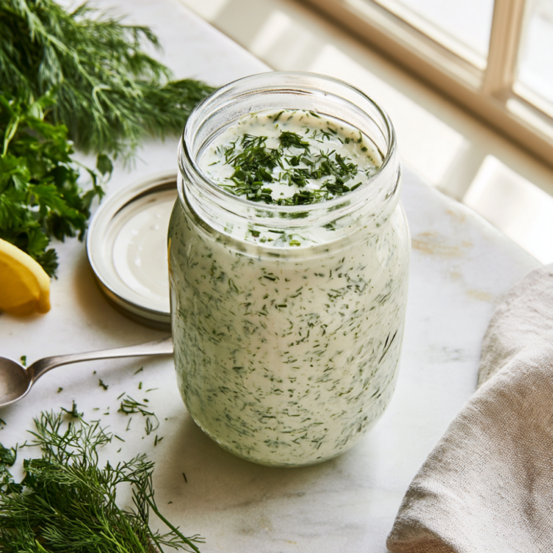 Ranch Dressing Recipe (Mason Jar)