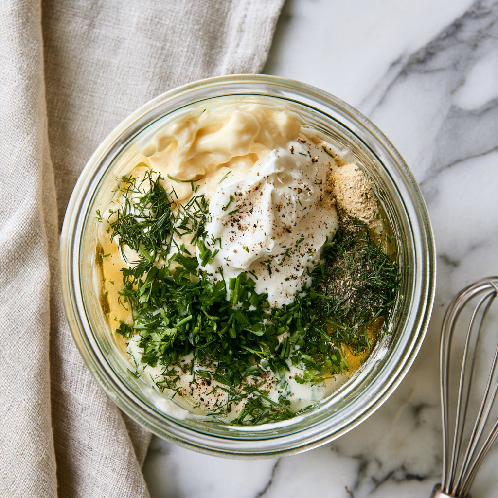 Ranch Dressing Recipe (Mason Jar) -before shaking