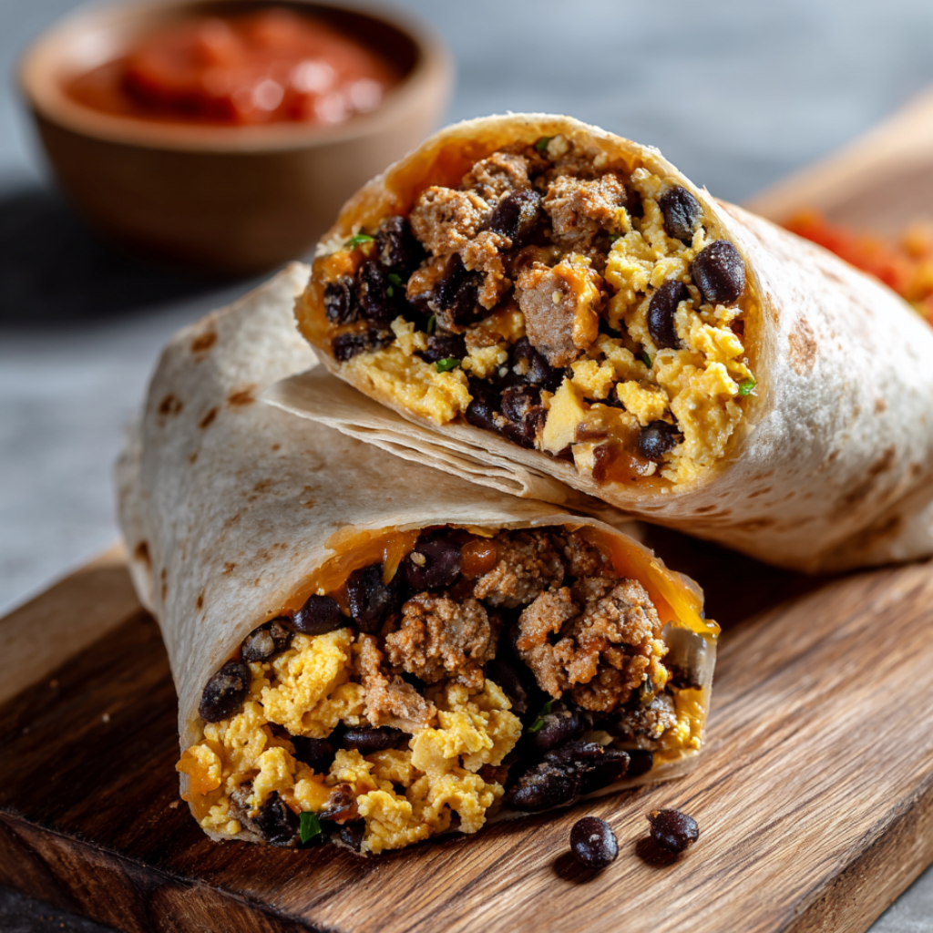 Recipe 1_ Protein-Packed Turkey Sausage Breakfast Burrito