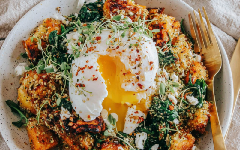 Recipe 3 Sweet Potato Hash Quinoa Breakfast Bowl