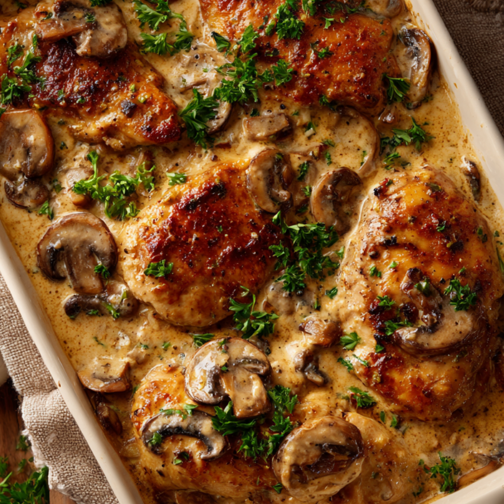 Recipe 4_ Creamy Mushroom Baked Chicken
