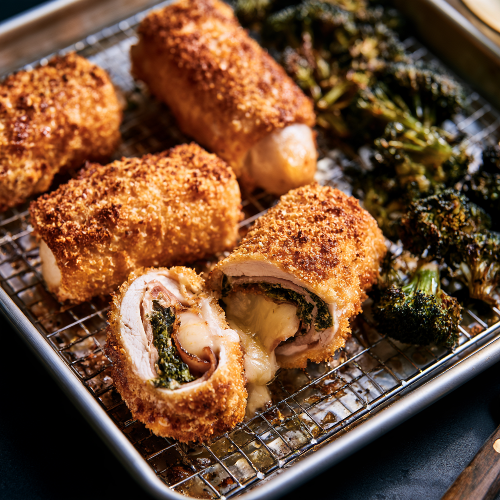 Recipe 6_ Chicken Cordon Bleu with Broccoli