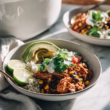 Recipe 6: Crockpot Fiesta Chicken Burrito Bowl