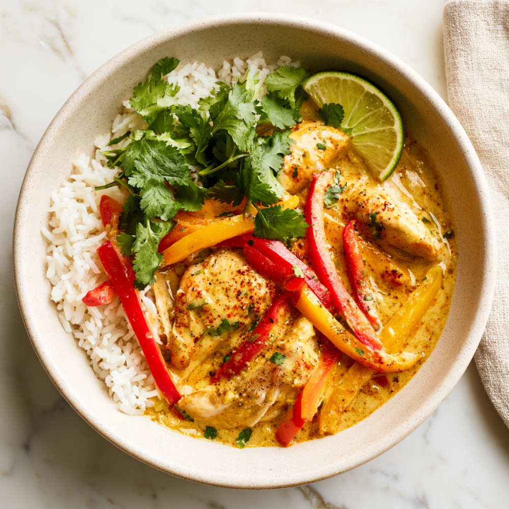 Recipe 9_ Coconut Curry Chicken Rice Bowl