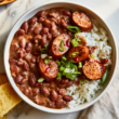 Red Beans and Rice Crockpot Recipe-served