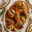Roast Chicken Recipe with Garlic-Herb Butter-holiday dish