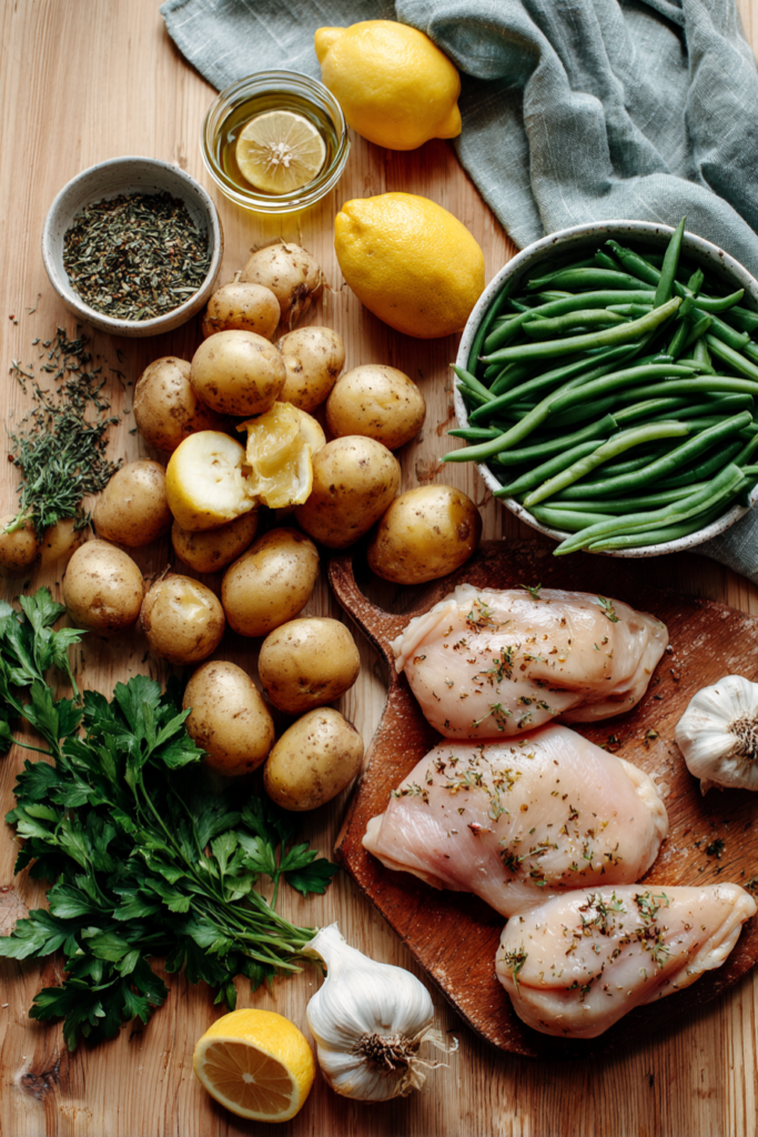 Sheet Pan Chicken and Potatoes -ingredients
