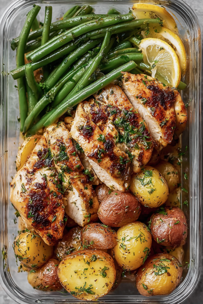 Sheet Pan Chicken and Potatoes -meal prep