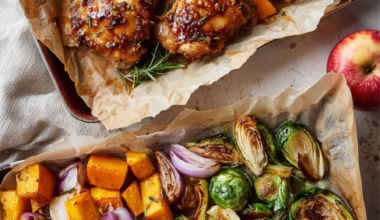 Sheet-Pan Honey-Mustard Chicken & Roasted Fall Veggies-2 pans