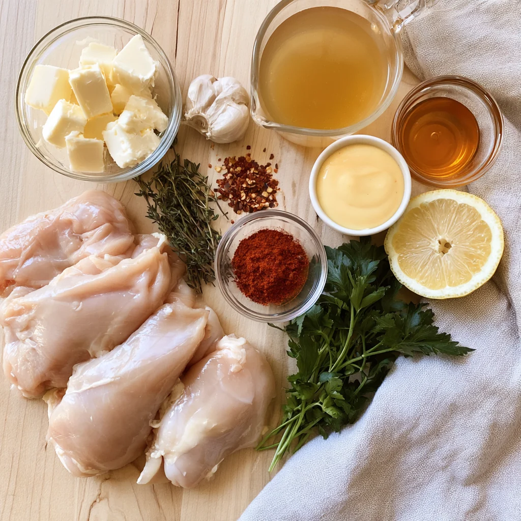 Skillet Cowboy Butter Chicken-ingredients