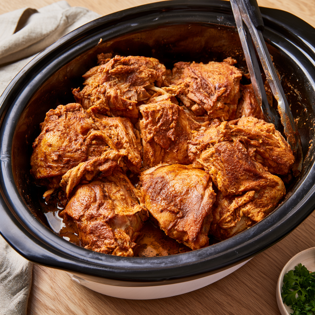 Slow Cooker Chicken Shawarma