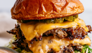 Smash Burger Recipe-closeup