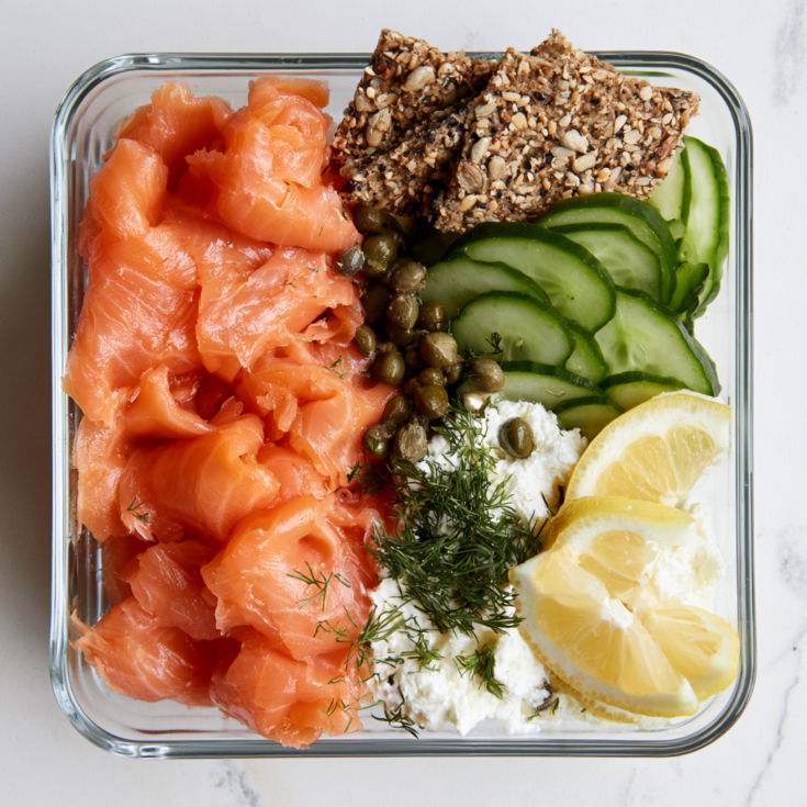 Smoked Salmon Bowl Meal Prep Box