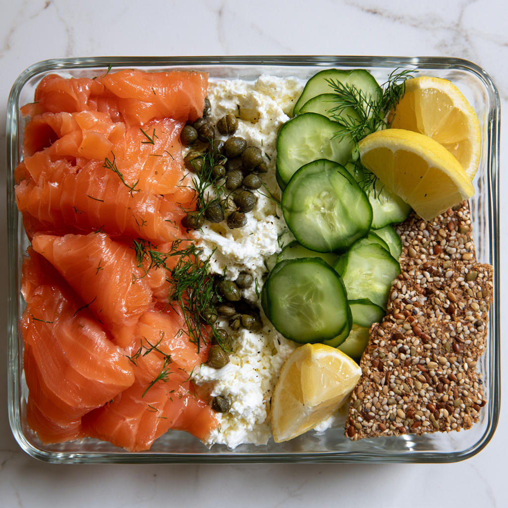 Smoked Salmon Bowl Meal Prep Box-meal prep