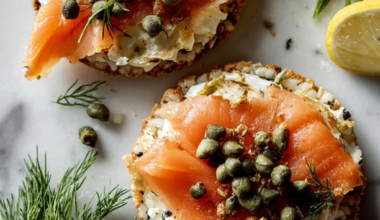 Smoked Salmon Rice Cakes — High-Protein Snack