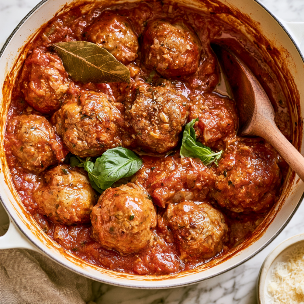 Spaghetti & Meatballs -Dutch Oven