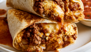 Spicy Chorizo and Egg Breakfast Burritos