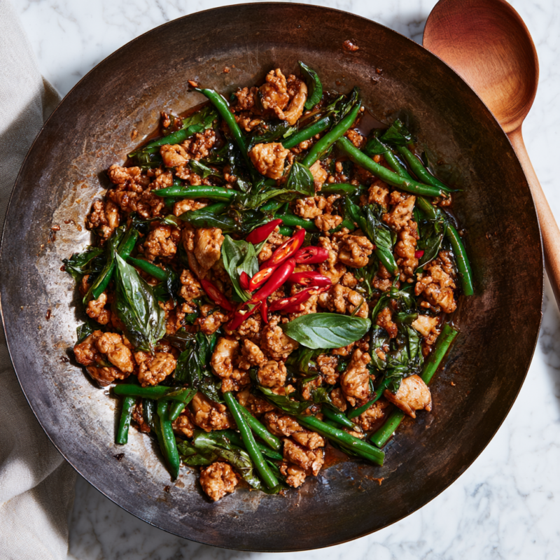 Spicy Thai Basil Chicken (Pad Krapow Gai)
