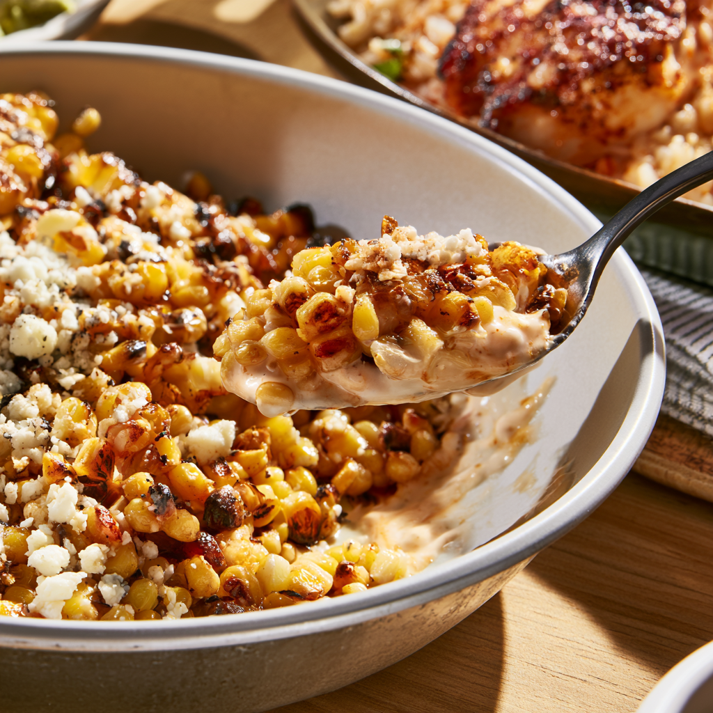 Street Corn Chicken Rice Bowl-corn