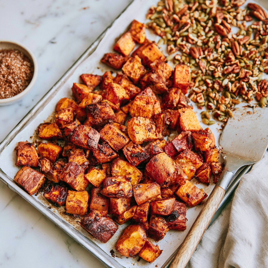 Sweet Potato Bowl with Smoky Cinnamon-Maple Chicken Recipe-baked sweet potato