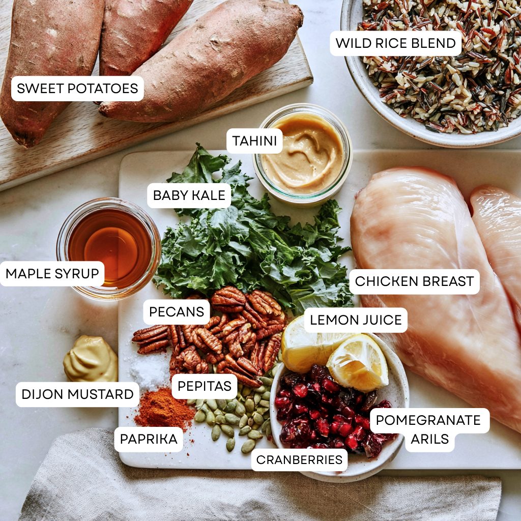Sweet Potato Bowl with Smoky Cinnamon-Maple Chicken Recipe-ingredients