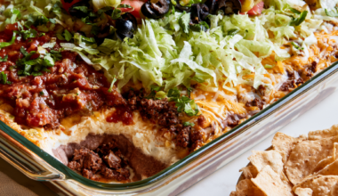 Taco Dip With Ground Beef Recipe