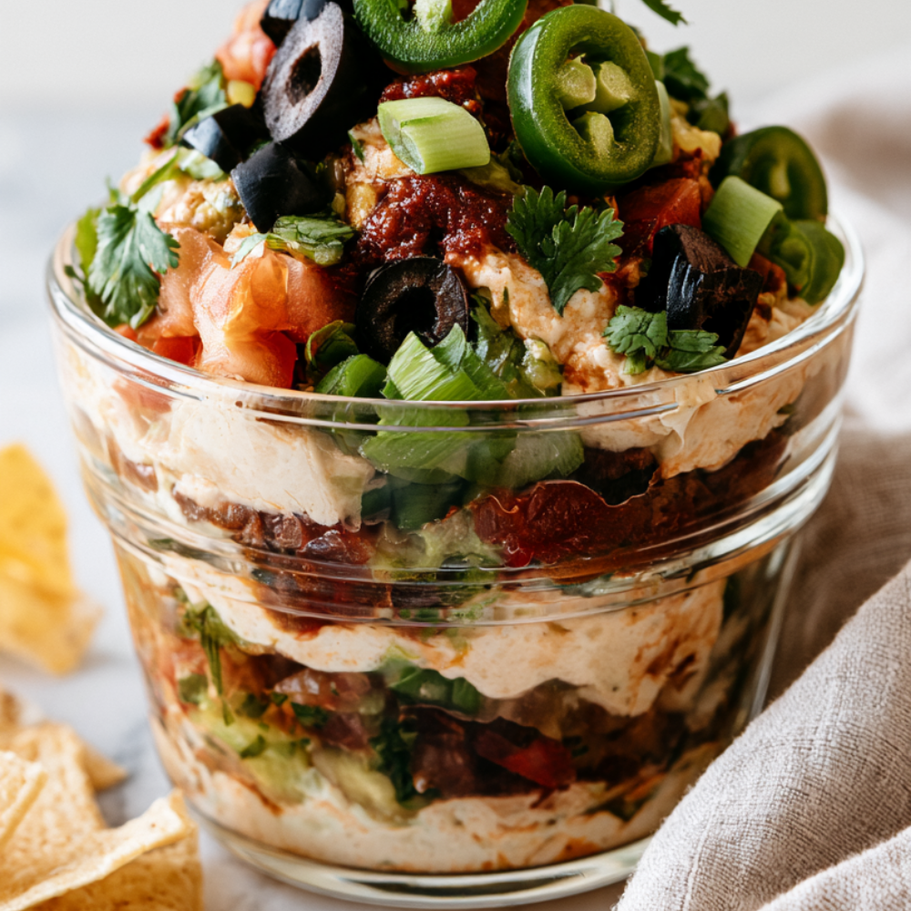Taco Dip With Ground Beef Recipe-individual cup