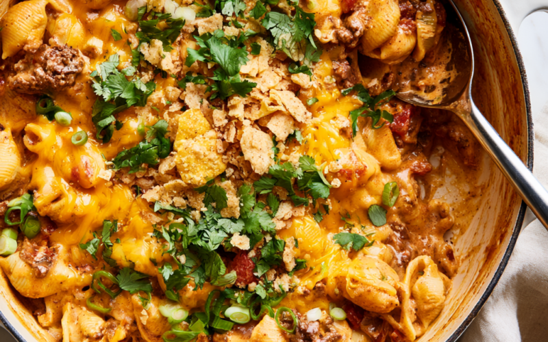 Taco Pasta Recipe-dutch oven