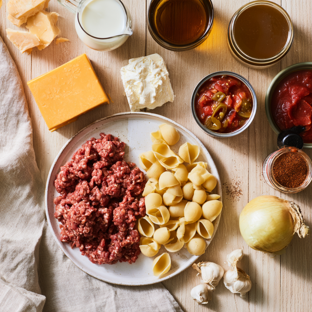 Taco Pasta Recipe-ingredients
