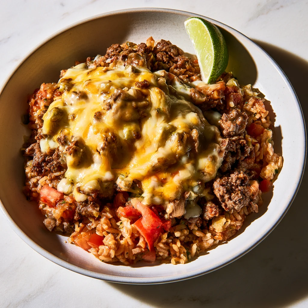 Taco Rice Skillet-Served
