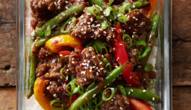 Teriyaki Beef Stir Fry Bowls-lunch boxes