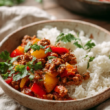 Tex-Mex Skillet Ground Turkey Bowl-Served